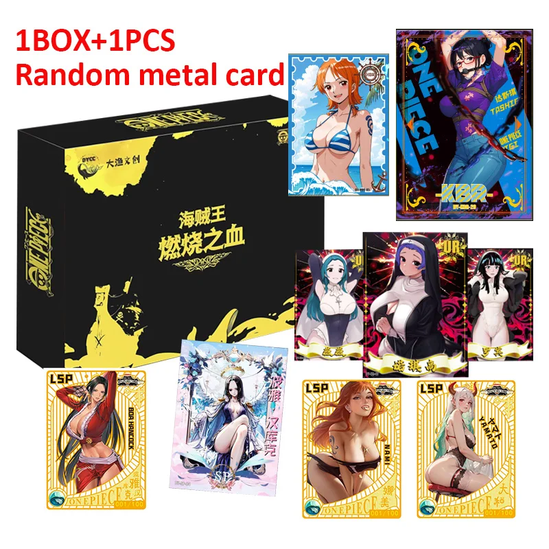 The Latest ONE PIECE Burning Blood Card Nami Nico Robin Classic Character Sexy Return to Diverse Gameplay Card Toy Gifts