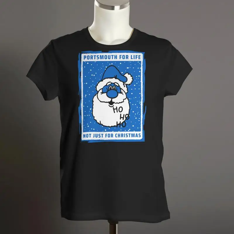 

PORTSMOUTH T Shirt Not Just For Christmas Pompey Fan Organic Xmas