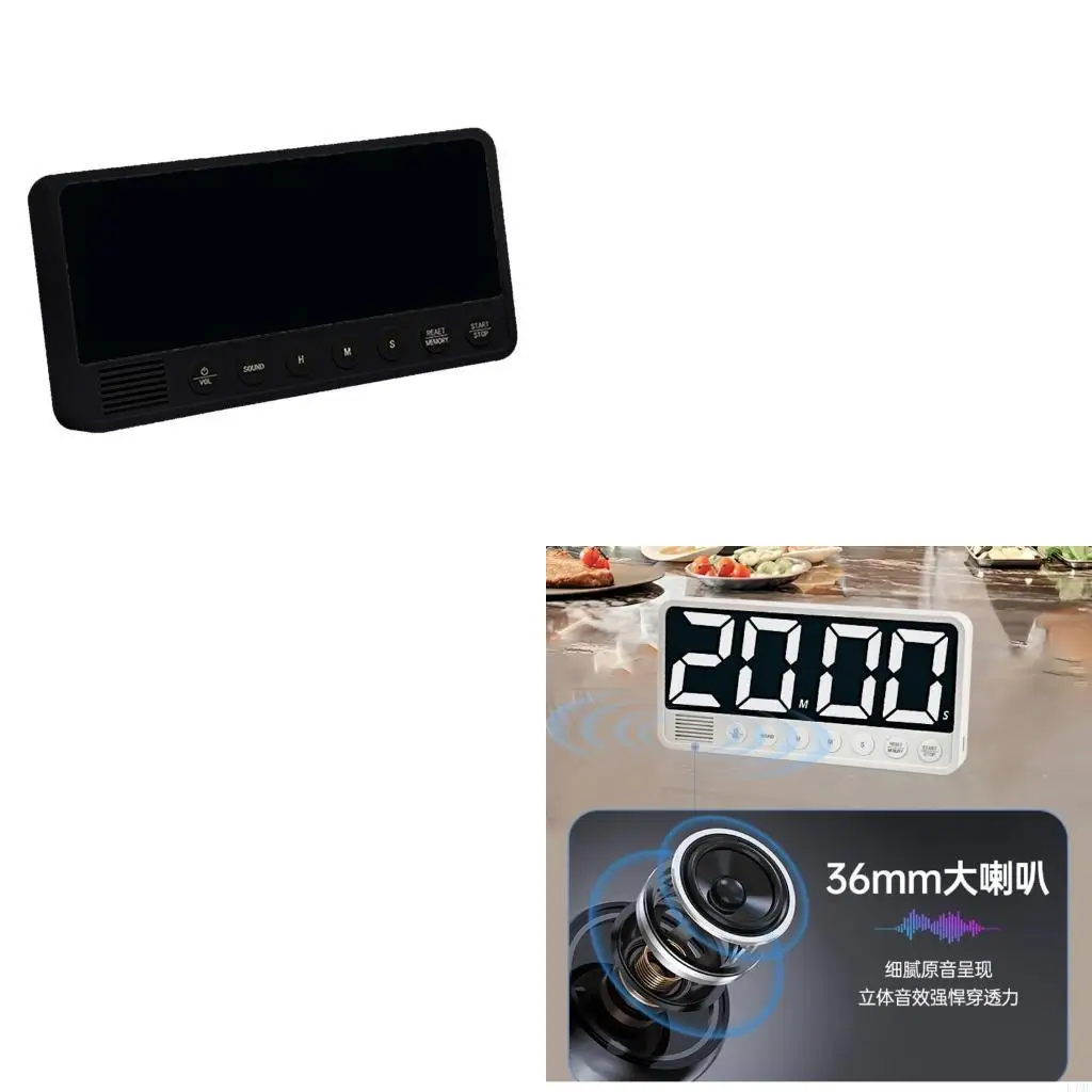 Count Up/Down Timer Digital Timer Stopwatch for Classroom Home Tabletop Timer Timer LED Display Cooking Timer L4MF