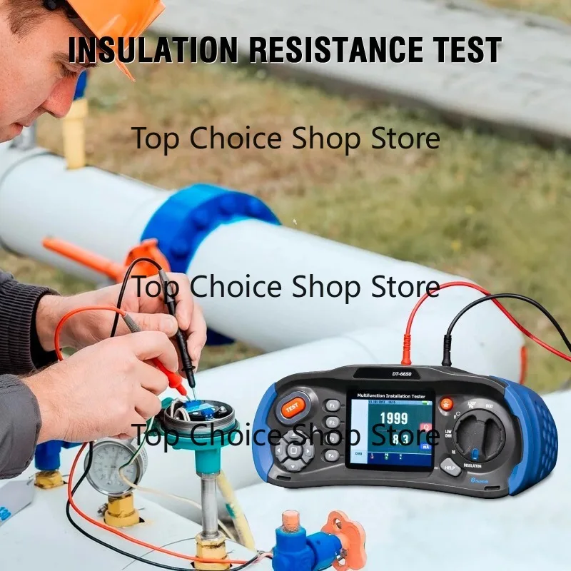 RCD PFG, PSC Testing, Multifunction Electrical Safety Installation Tester Insulation, Low OHM, Continuity, LOOP Resistance