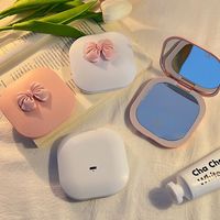 Double Sided LED Makeup Mirror Touch Switch 1X/3X Travel Cosmetic Mirrors Dimmable Portable Pocket Mirror with Light Bedroom