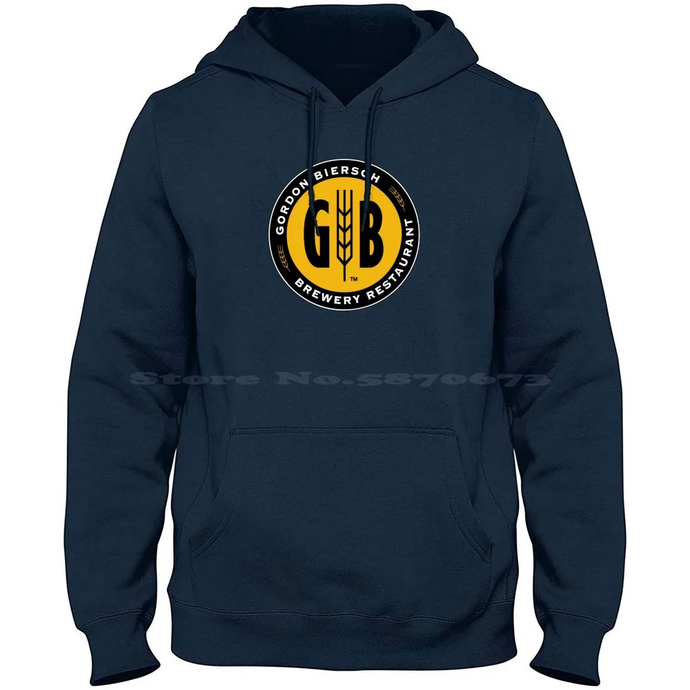 Gordon-Biersch 100% Pure Cotton Hoodie Tshirt Gb Brewery Restaurant Logo Gordon Biersch San Jose German Beer Beer Day Beer Fest