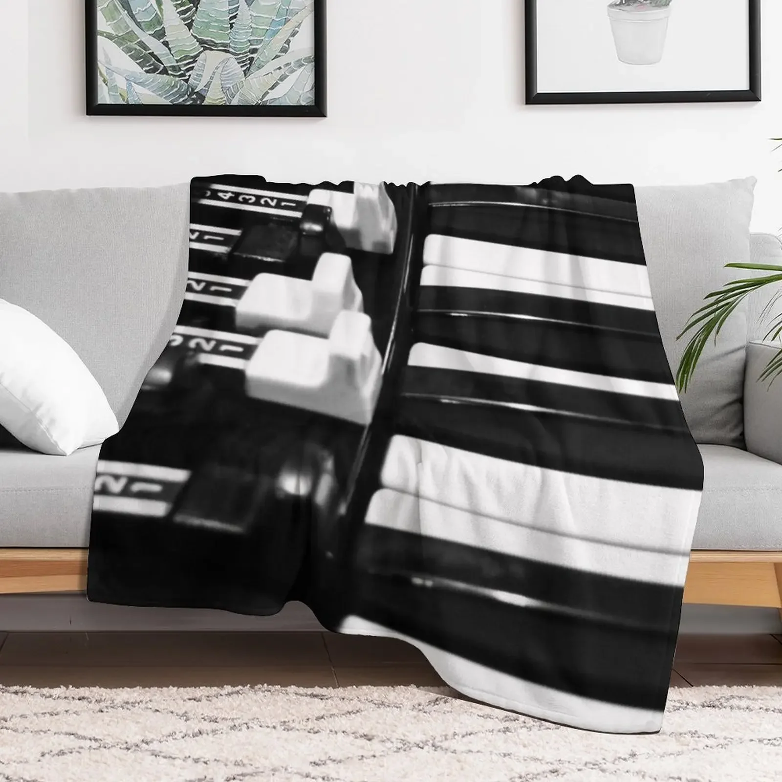 Hammond B3 Organ Throw Blanket Stain Resistant Cozy Warm Blanket