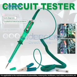 Testeur de circuit de voiture de haute qualité, testeur de tension de camion automobile, circuit DC 6V 12V 24V, outil de détection de circuit automatique