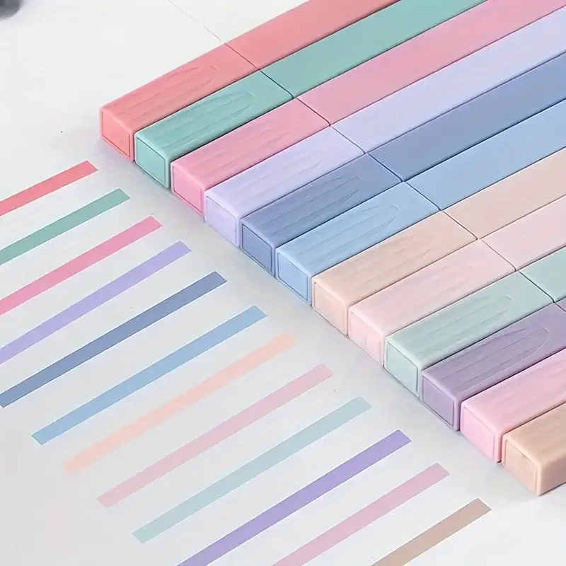 12 Colors Pastel Highlighter Set - Chisel Tip Smudge-Proof Pens for Journaling, Study & Office, Back To School Supplies