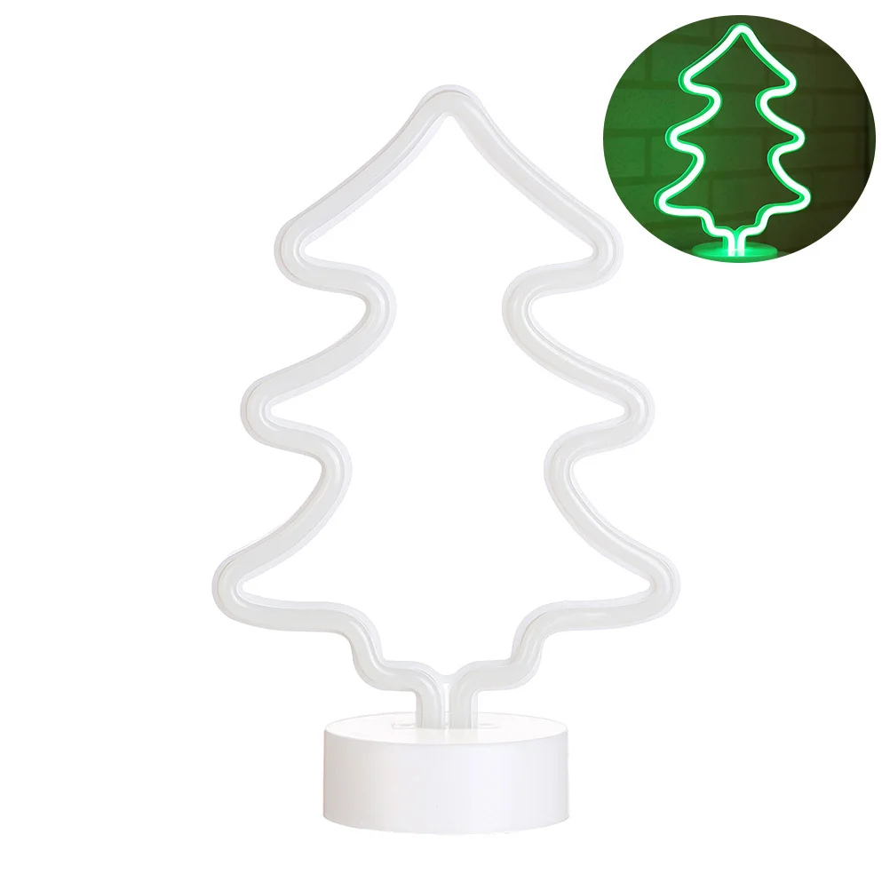 ضوء ليلي لشجرة عيد الميلاد LED مع مصباح ديكور متوهج دافئ للمنزل وحفلات الزفاف والمهرجانات هدية باللون الأخضر أو تعمل بمنفذ USB