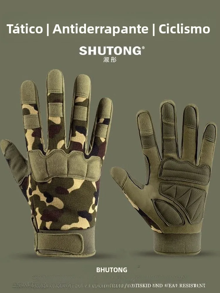 tactical-gloves-unisex-full-finger-outdoor-fighting-training-military-green-camouflage-climbing-anti-slip-wear-resistant-cycling