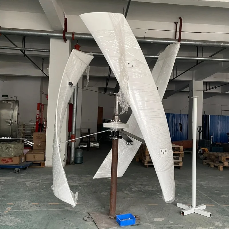 30KW Wind Turbine for Yachts - 96V, 120V, 220V, 380V Compatible with Solar Energy for Low-Speed Three Blade Systems