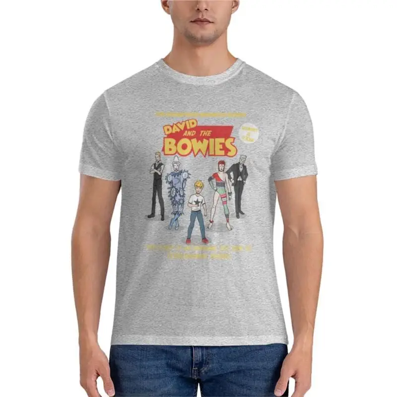 Camiseta clásica de David de dibujos animados para hombre, camisa de gran tamaño, vintage, alta, nueva edición