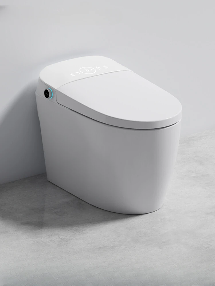 bathroom fully automatic flip cover with no water pressure limit integrated intelligent toilet, household electric toile