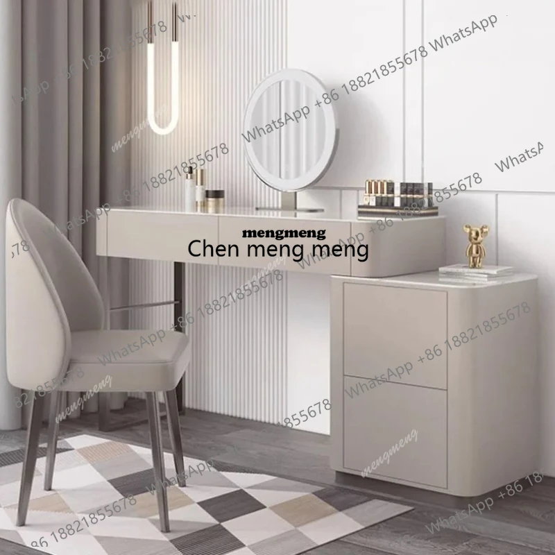 

Туалетный столик E8000 белый, деревянный, с зеркалом, современный, для спальни, с ящиками, роскошный, для макияжа, мебель