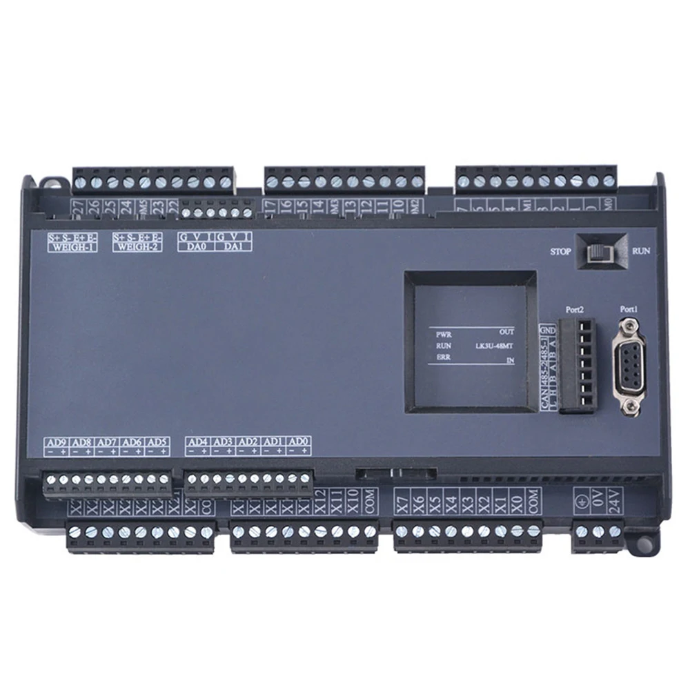 LK3U 200KHz FX3U-14 -24 -32 -48 -64 -80MR MT weight relay Transistor RTC MODBUS analog out 0-10V 0-20mA 2 CH Weighing