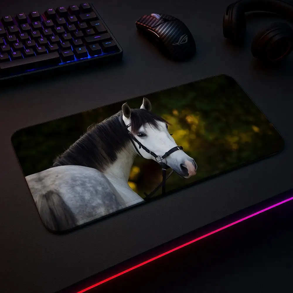 

Hourse Mouse Pad Play Mat,Large XXL90x40cmx5mm,stitch Desk Mats,Gaming Accessories,PC Parts