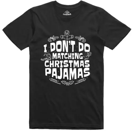 Drôle Noël T Shirt Je Ne Do Noël Pyjama Coupe Standard