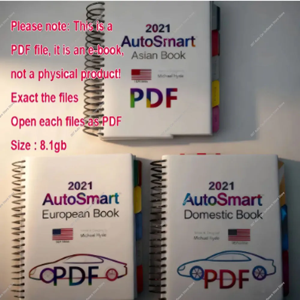 

NEW 2021 AutoSmart 3 E Book Set by Michael Hyde LockSmith Automotive Locksmithing Asian European Domestic Car Keys Programming
