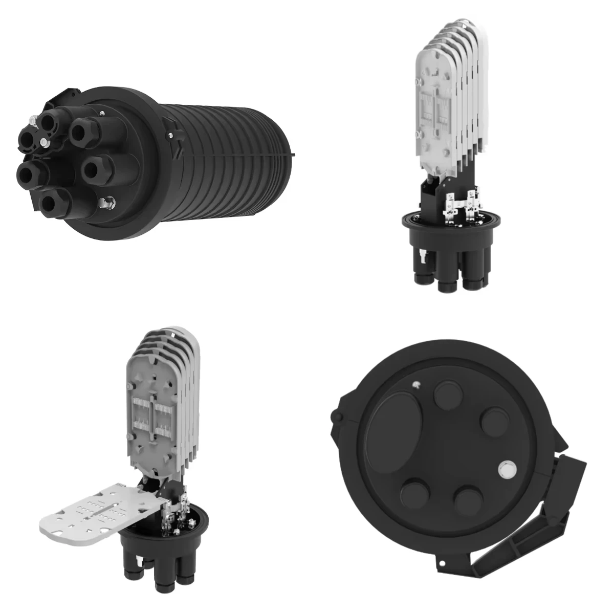 

144 Cores Fiber Optic Cable Splice Junction Box Joint Closure Equipment with Protective Enclosure