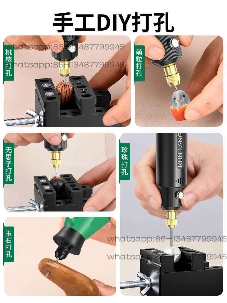 Hole Punch Pearl Bracelet Peach Pit Punch Electric Jade Crystal Drilling Handmade Wenwan Beaded Drill