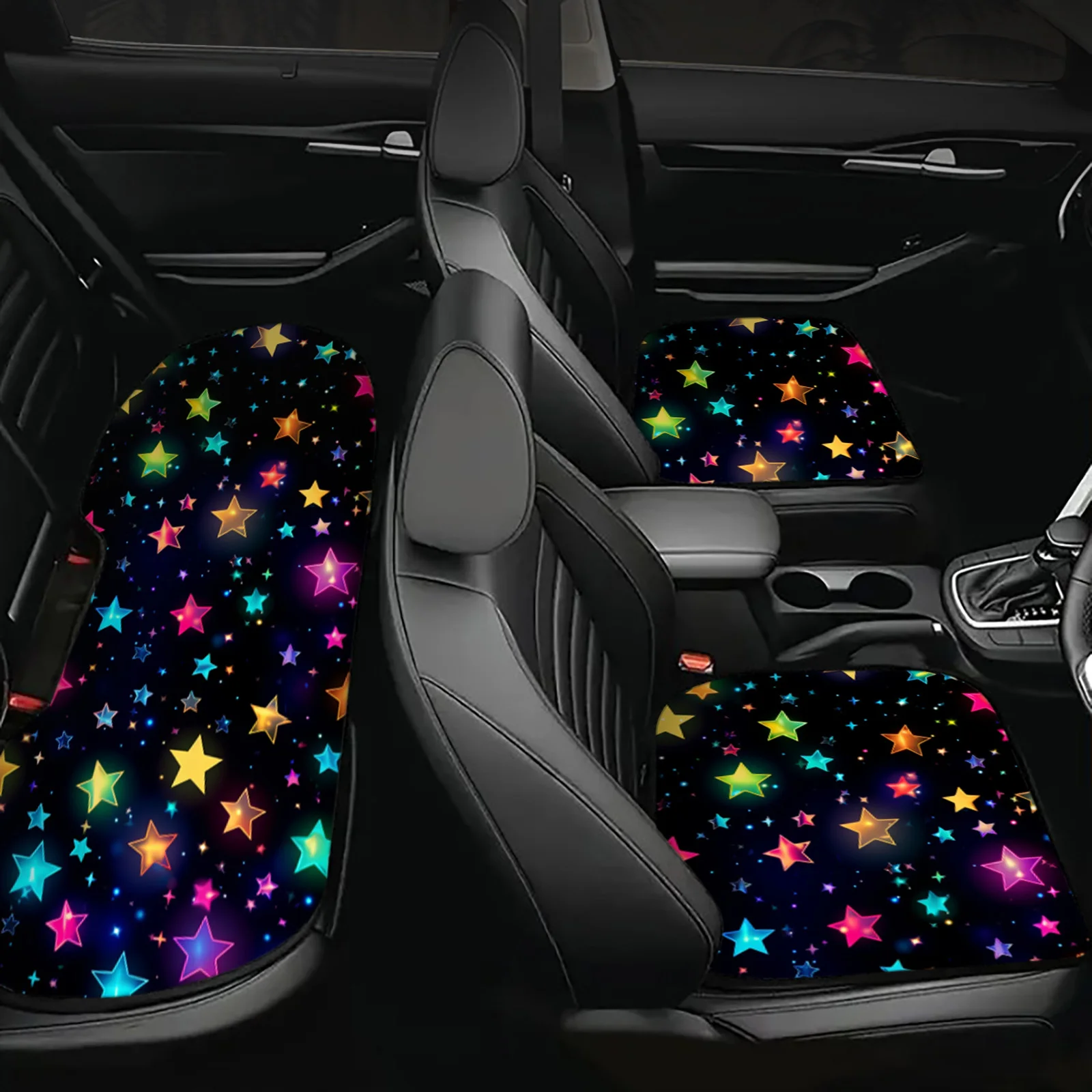 

1 шт., подушка для переднего и заднего сиденья автомобиля с принтом звезд, удобная противоскользящая защита для сиденья, аксессуары для салона автомобиля