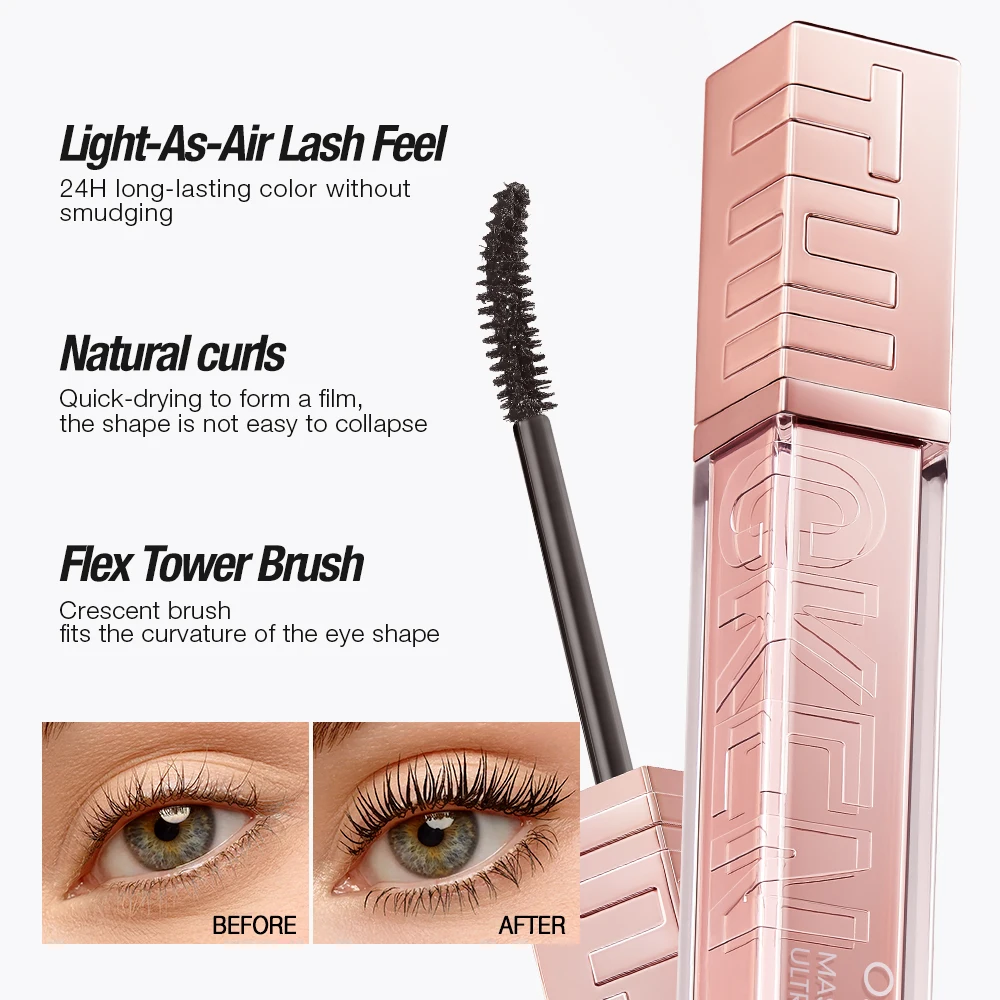 O.TWO.O  5d Mascara Wimpern verlängerung volumizing langlebige wisch feste dicke schnell trocknende wasserdichte schwarze Mascara Augen Make-up