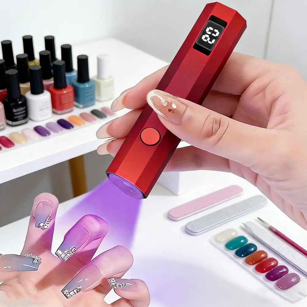 Luz uv portátil para unhas portátil linelight secador de unhas mini lâmpada led para unhas gel recarregável flash cura luz