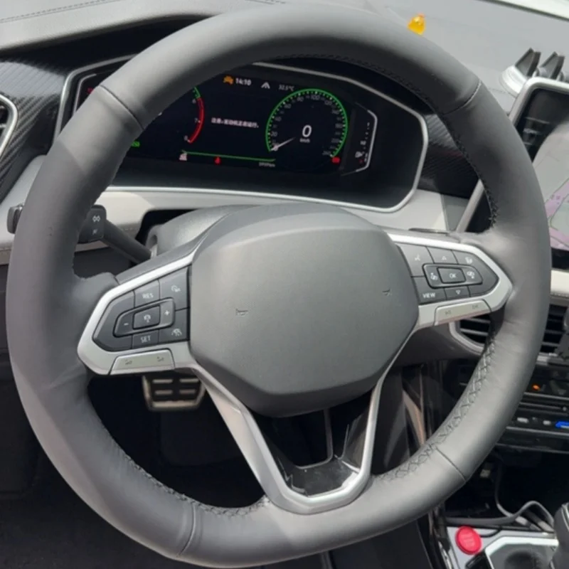 

Custom Hand-sewn Steering Wheel Cover Anti-slip Wear-resistant Comfy Microfiber Leather For Honda Civic 11th CRV CR-V XRV