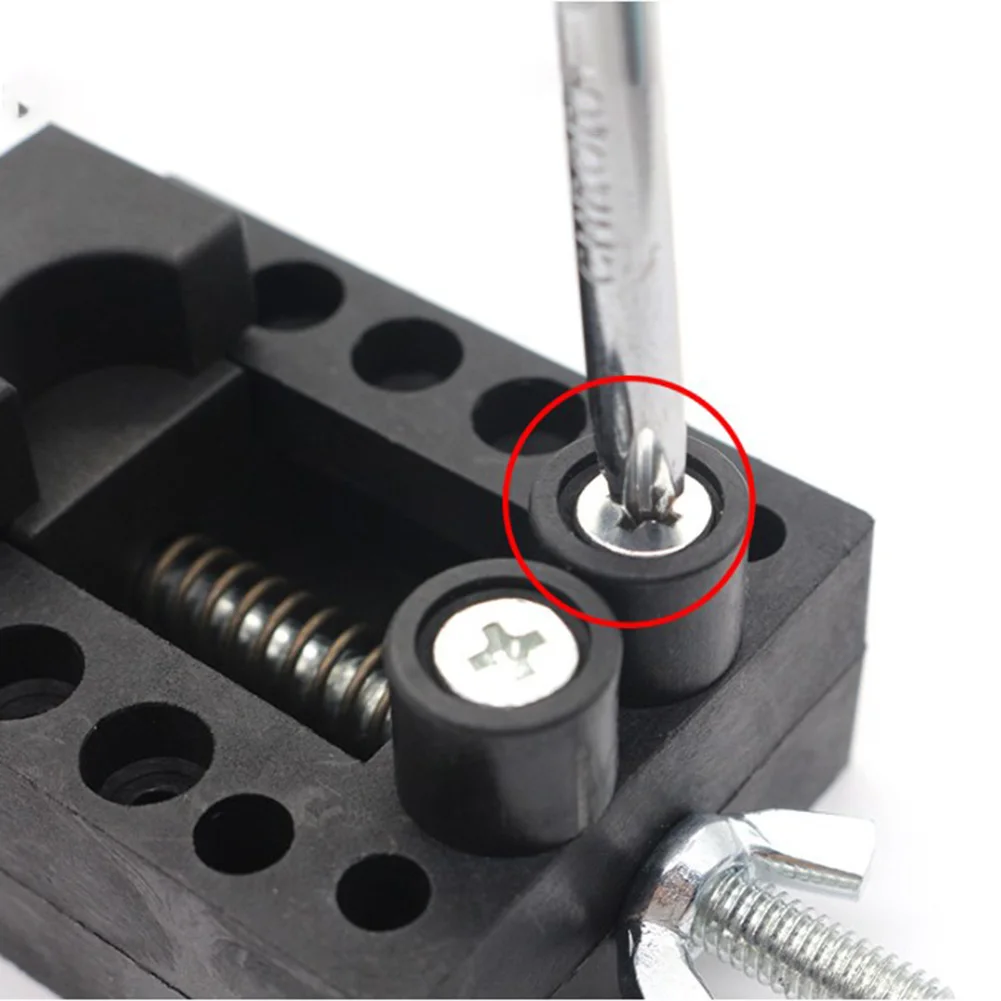 Supporto di fissaggio morsa da banco regolabile adatta per gioielli ampia gamma di supporto gamma 8-48mm comoda da maneggiare facile da usare