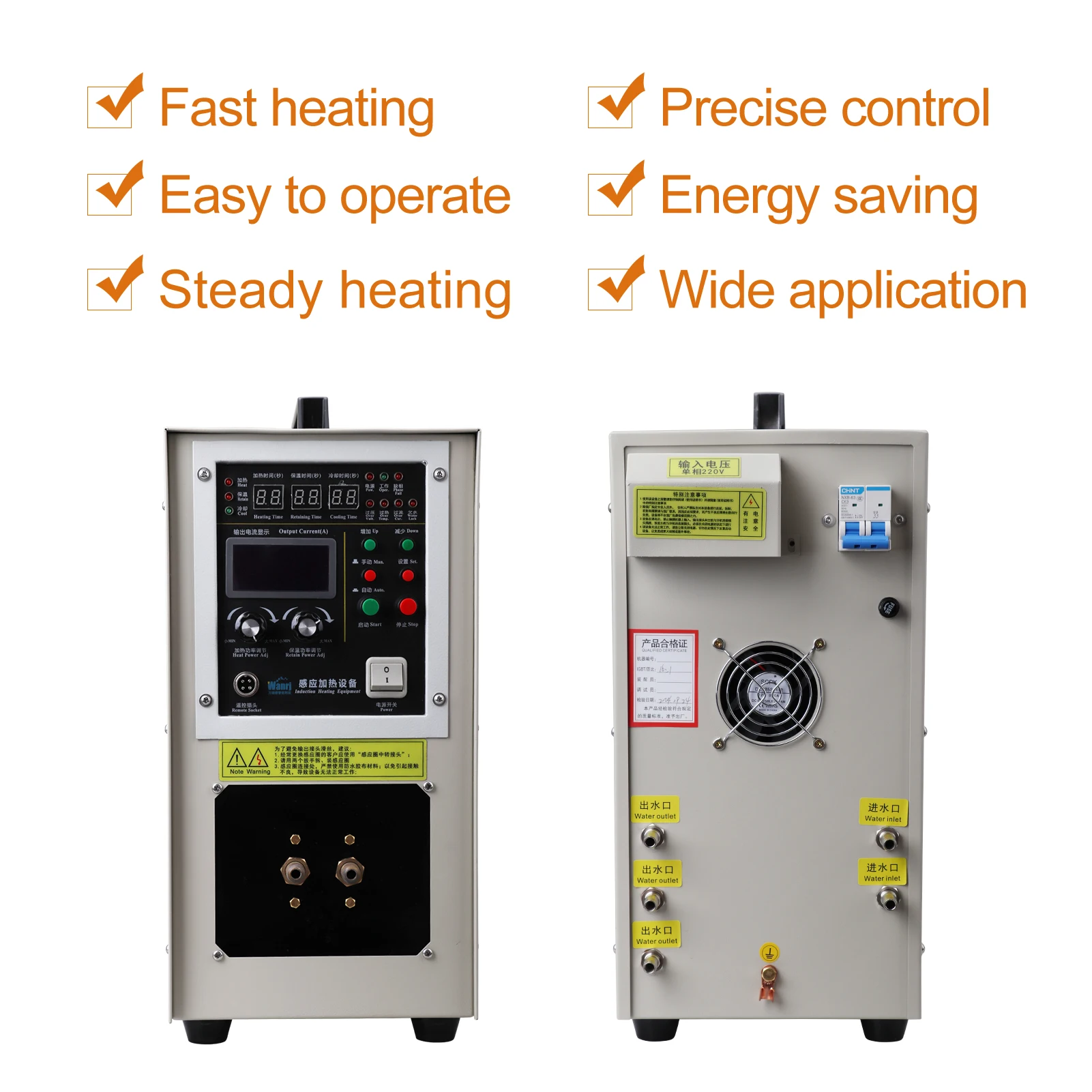 NEW 20KW High Frequency Induction Heating Machine Small High Frequency Welding Equipment Copper Tube Turning Tool Alloy Welding
