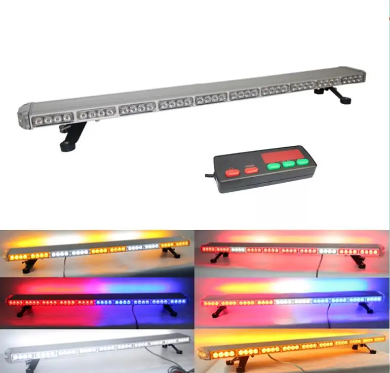 47inch 86W Car roof Slim Warning Light bar,Zinc alloy shell,Truck emergency light,police strobe light with controller,waterproof