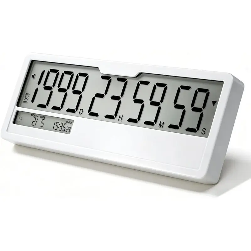 B23B Countdown Timer Digital Clock 9999 Days Calendar, Custom Past Date Countup,For Retirement Wedding Pet Memorial