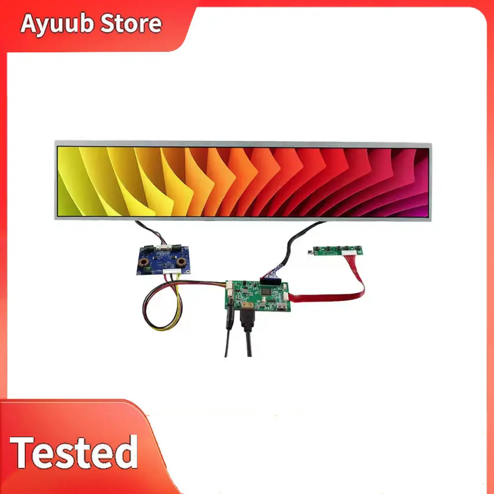 

USB H-DMI Driver Board Support Rotation And 24" DV240FBM-NB0 1920x360 Gaming Marquee LCD Screen
