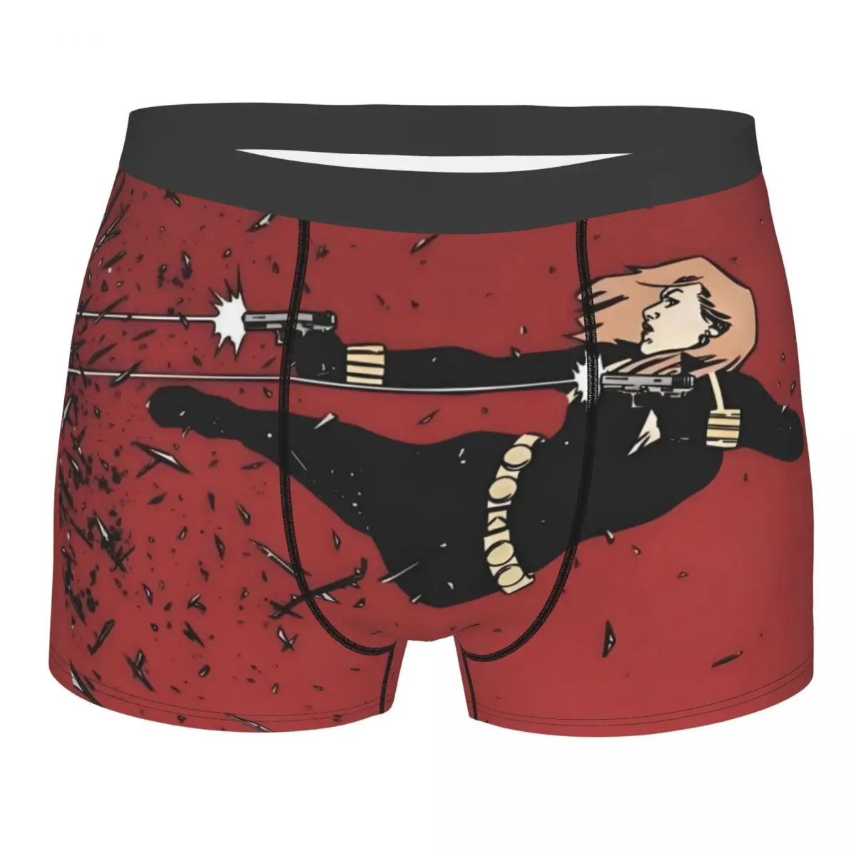 

Винтажное нижнее белье в виде черной вдовы на заказ, мужские дышащие трусы-боксеры, шорты, мягкие трусы для Homme