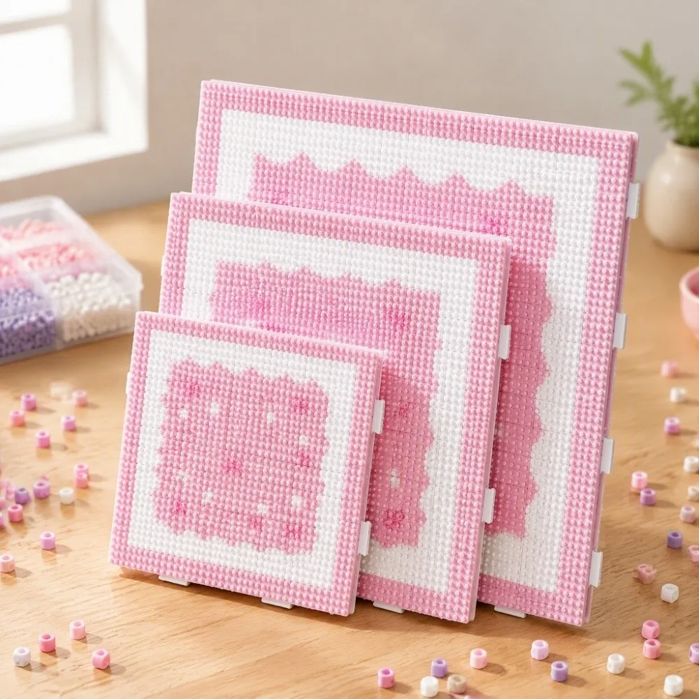 New Plastic Fuse Bead Pegboard 52/78/104 Pins Reusable Hama Bead Board Extended Peg Colorful Perler Bead Board for 2.6mm Bead