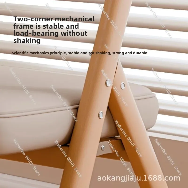 Foldable chair for sedentary comfort