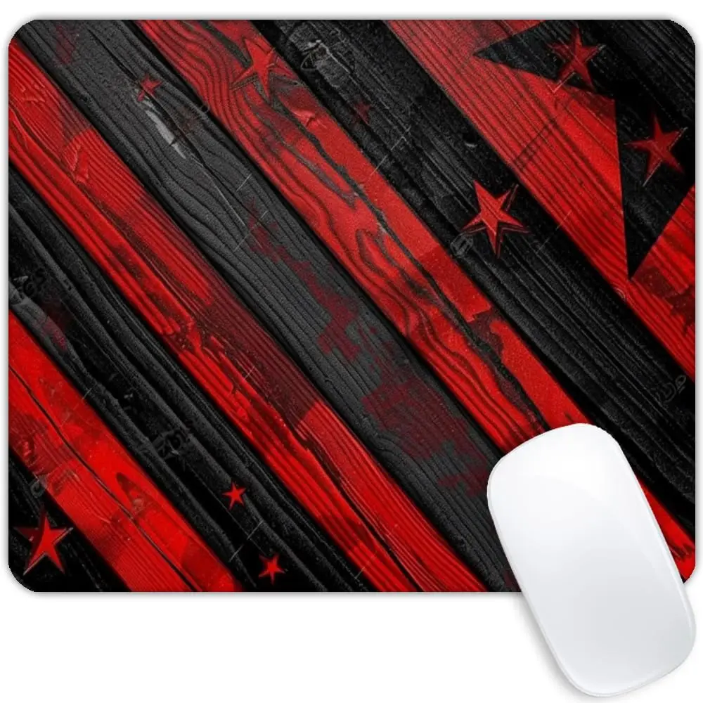 

Vintage Wood Grain Flag Printing Lock Edge Gaming Mousepad Gamer Mouse Mat Keyboard Mats Desk Pad Mousepads 22x18cm