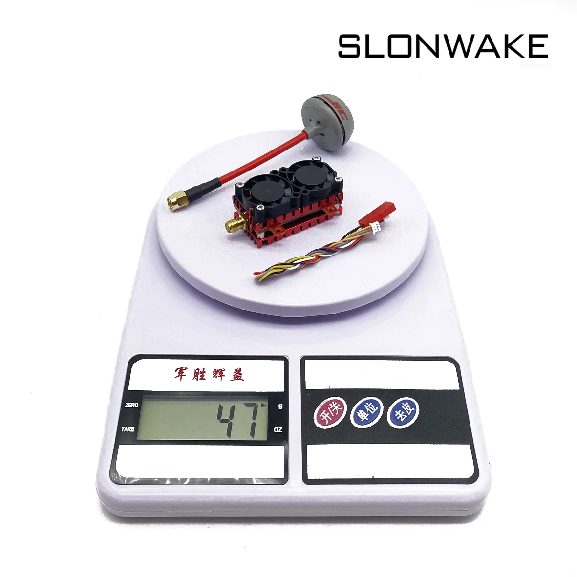 SLONWAKE Fpv 5W VTX adjustable transmitter Upgrade Fat Shark antenna +5.8g 1500TVL camera, analog signal , long-distance UAV