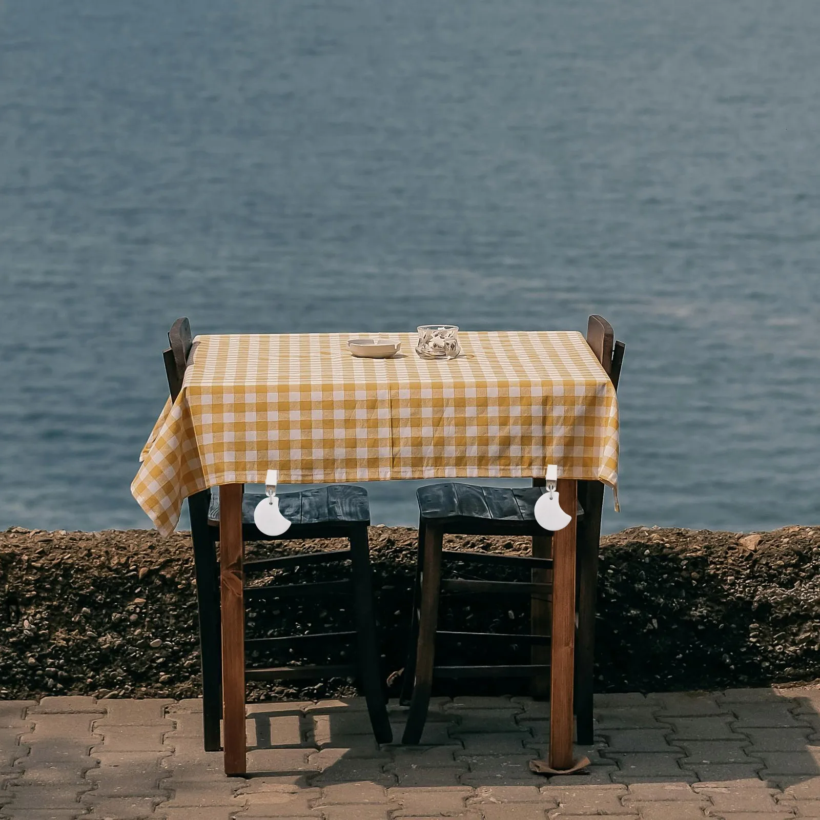 

4 шт., утяжелители для скатерти, мраморные зажимы, сверхмощные держатели для камней для уличного патио, пикника, стола, зажим, ветрозащитный декор