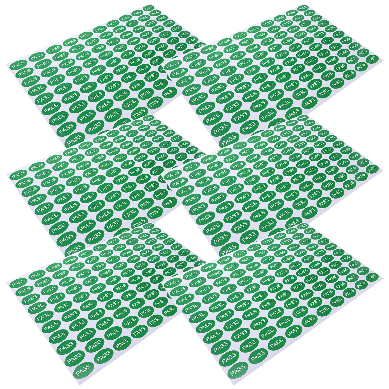 

2000Pcs PVC Qc Passed Labels Self Adhesive Inspection Stickers Fade Resistant for Warehouse Production Monitoring