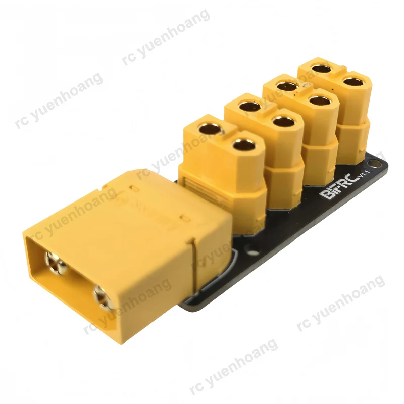1PCS RC Model Robot XT90 to 4-Way XT60 Power Distribution Board 200A High Current for DIY Submarine Modification Adapter