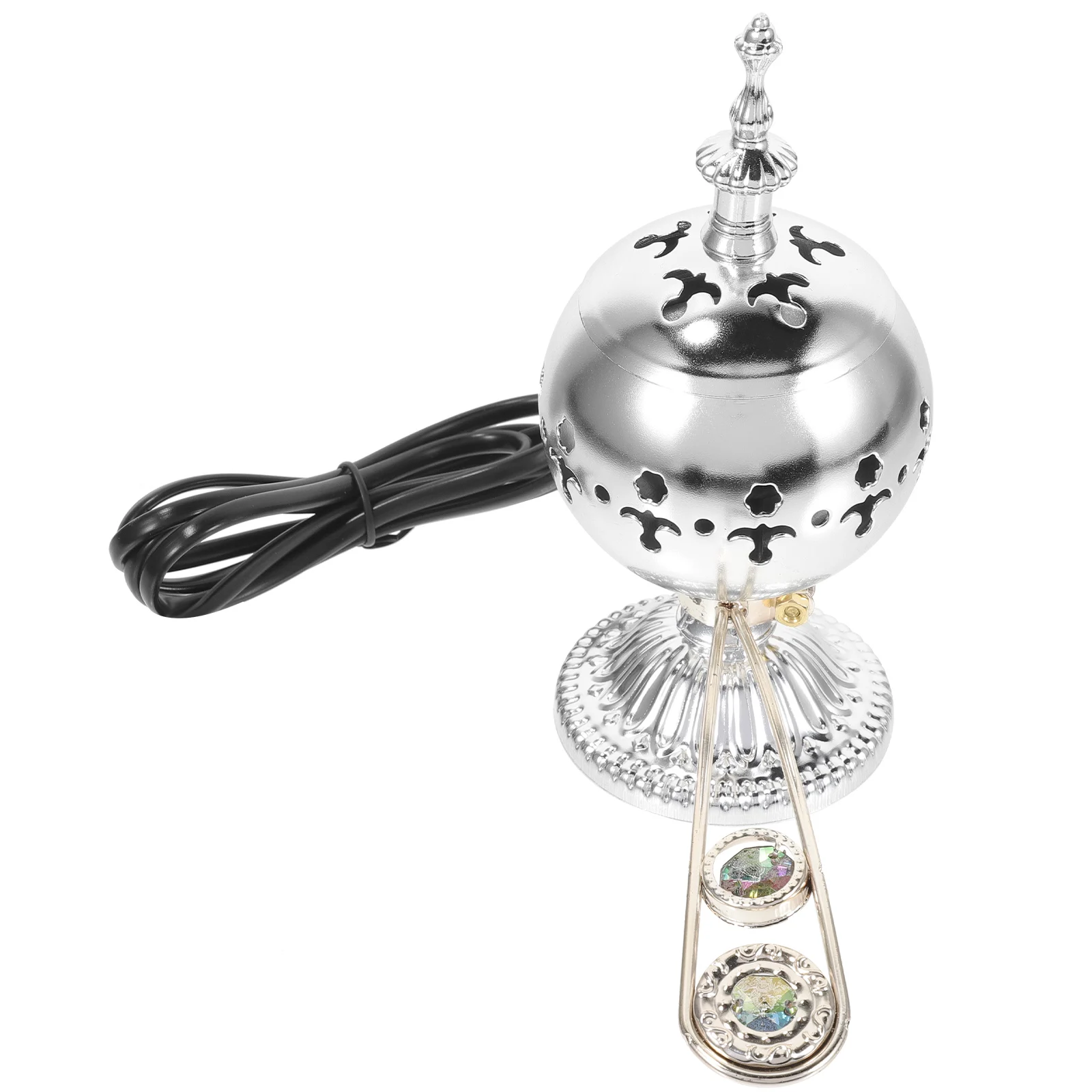 

Incense Burner Aroma Stove Aluminum Alloy Portable Desktop Ornament Fragrance Cone Metal Home Decor Retro Style Censer Holder