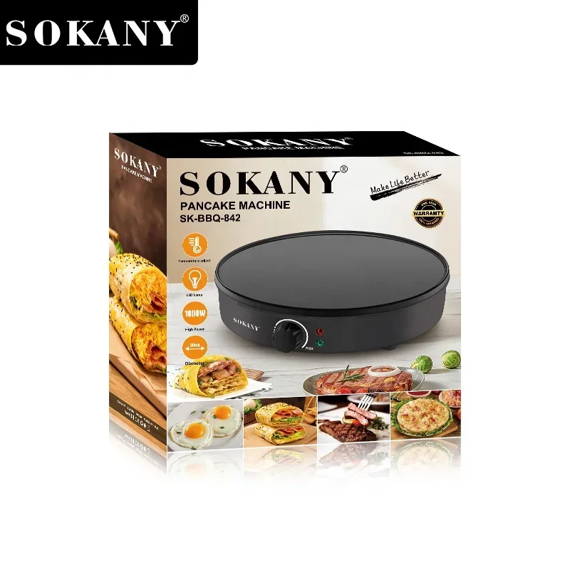 New Kitchen Roti Maker Machine Crepe Non Stick Souffle Pancake Roti Maker For Hom