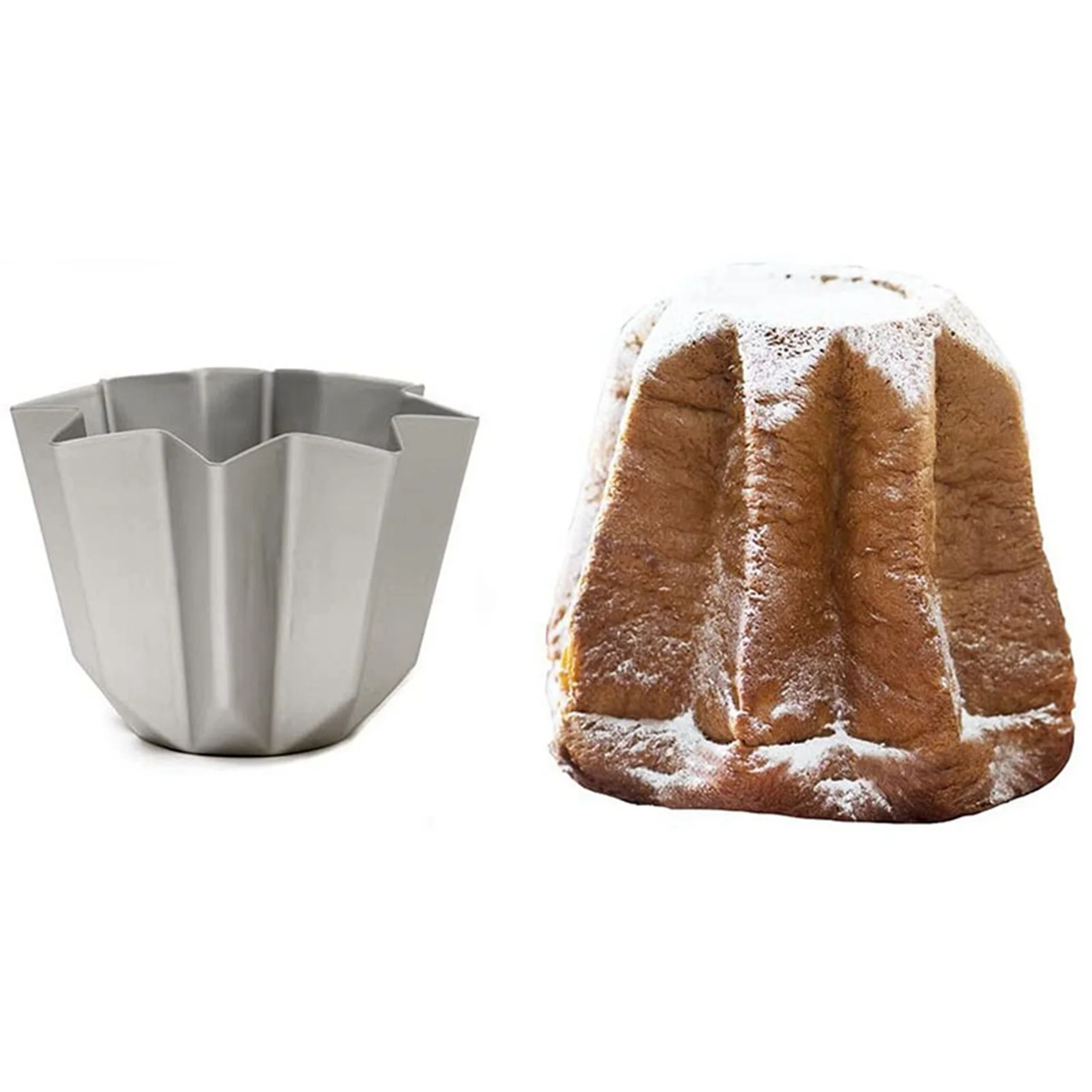 A36T-2X Anodized Aluminum Decorative Mold Cake Bread Pandoro Jelly Chocolate Muffin Household Goods Kitchen Baking Tools B