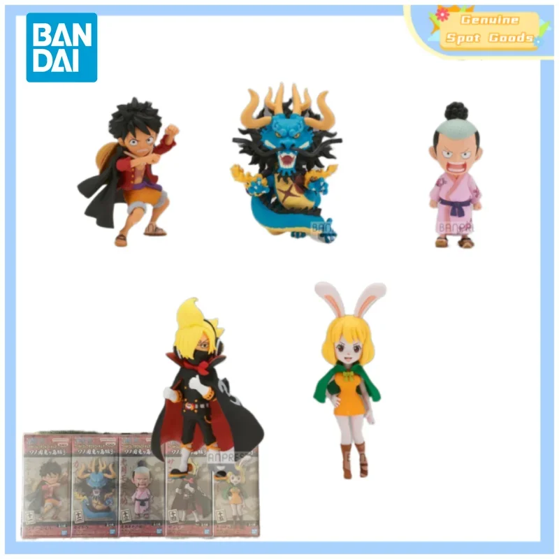 Bandai Genuine ONE PIECE Anime Figure WCF Wano Country The Island of Ghosts Vol3 Action Figure Toys Luffy Model Gift for Kids