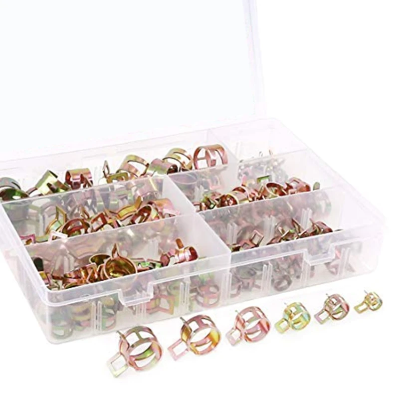 72Pcs สปริงประเภทสายเชื้อเพลิงซิลิโคนท่อสูญญากาศท่อ Clamp ติดตั้งง่าย Dropshipping