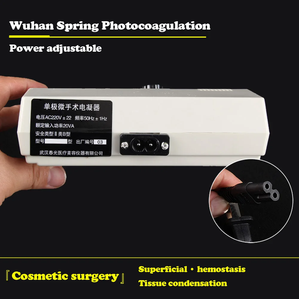 Dupla pálpebra eletrocoagulação caneta hemostática Wuhan Chun coagulador fotoelétrico hemostasia unipolar superficial devi ardente