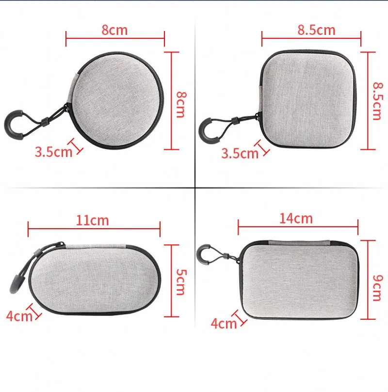 Mini Portable Earphone Storage Bag Data Cable Organizer Box Multifunction Digital Gadgets Case Charger U Disk Protective Pouch