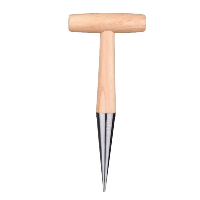 A67P-1 Set Stainless Steel Bulb Planter Hand Dibber Garden Tool With Depth, For Planting Steel