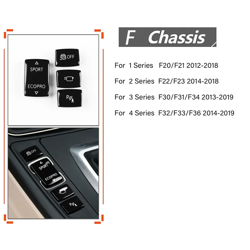Car gear Anti slip mode button Panoramic camera switch Interior reversing radar button For F20 F21 F22 F23 F30 F31 F36 F32 F33