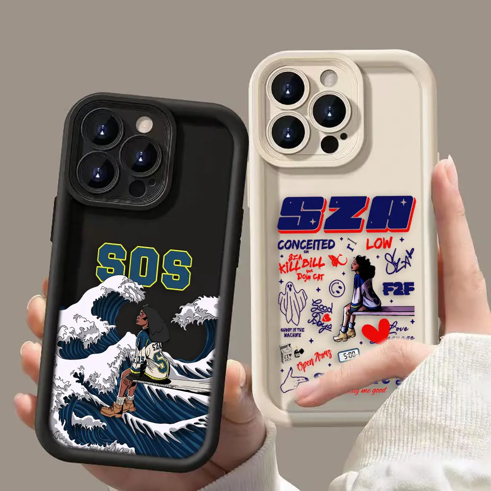

Singer SOS S-SZA Phone Case For Xiaomi 15 15T 17 14 14T PRO MAX 8 11 12 12T 13 LITE 5GNE DIY Shell TPU Case Shockproof Cover