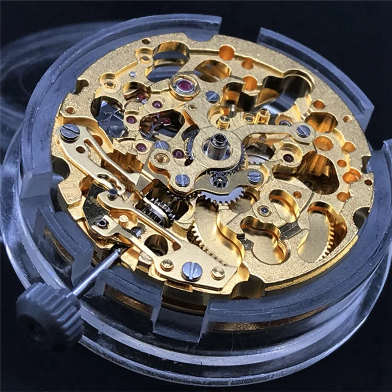 XFDE Silver 8N24 Mechanical Movement Miyota 21 Jewels Skeleton Automatic Movement