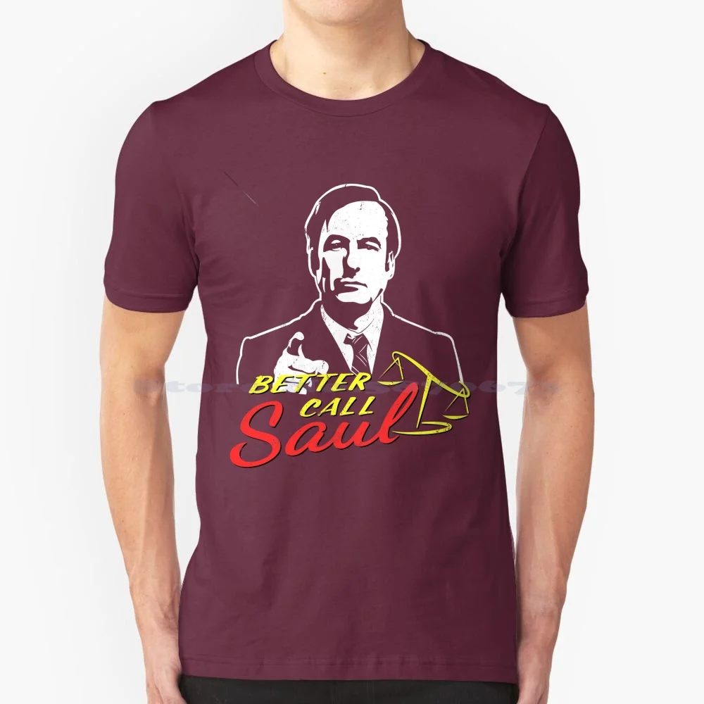 Футболка с надписью Call Saul Vintage, с рисунком лучшего силуэта, 100% хлопок, футболка с надписью «Saul Goodman Уолтер Уайт ХАЙЗЕНБЕРГ», «лучше Джесси»